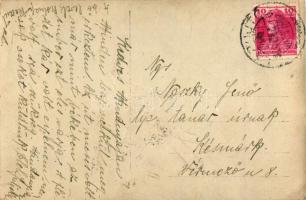 1918 Lapujtő, Karancslapujtő; Fő utca télen, photo  (EK)