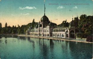 Budapest XIV. Szépművészeti Múzeum, Anonymus szobor, Városligeti tó; - 3 db régi képeslap / 3 old po...