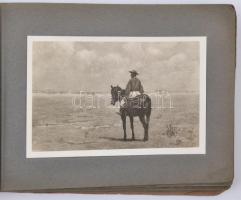 Hortobágyi Képek, Pálfy József festményei után - 22 db régi képeslap albumban / Hungarian folklore f...