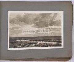 Hortobágyi Képek, Pálfy József festményei után - 22 db régi képeslap albumban / Hungarian folklore f...