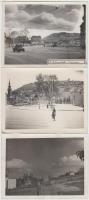 cca 1935 A lebontott Tabánnál, fotó, 3db, 9x12cm