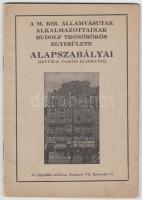 1943 A M. Kir. Államvasutak alkalmazottainak Rudolf Trónörökös Egyesülete alapszabályai(egyúttal tagsági igazolvány), 31p