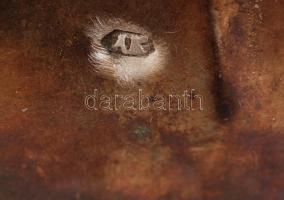 Antik háromágú ezüst (Ag.) gyertyatartó,  jelzett Bécs, 1862, 13 - latos antik ezüst, "AK"...