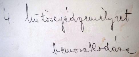 2 db műtéti beavatkozás közben készült fotó nagyítása, hátoldalon feliratozva, 24x30 cm