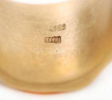 Réz pecsétgyűrű Mercedes jellel, méret: 61