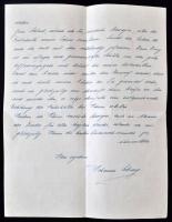 1940 Johanna Coburg hercegnő saját kézzel írt levele Sternberg grófnak / Autograph letter of Johanna...