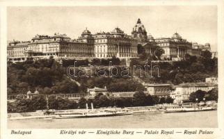 Budapest I. Királyi vár és várbazár, gőzhajók (EK)