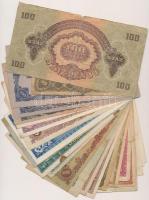 25db-os vegyes korona, pengő, forint bankjegy tétel T:vegyes