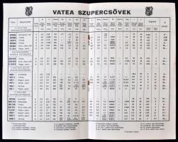 cca 1940 Vatea elektroncső képes reklám katalógus 10p
