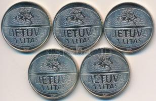 Litvánia 2011. 1L Ni "Kosárlabda EB" (5x) T:1,1-
Lithuania 2011. 1 Litas Ni "Basketb...