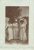 1909 Badacsony, Úri társaság, photo (EK)