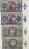 1936. 10P (2x) sorszámkövetők + 1941. 20P (2x) sorszámkövetők T:II,II-