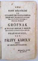 Péczeli József: Haszonnal mulattató mesék. Győr, 1788, Streibig József. Egy lapja sérült, két lap hi...