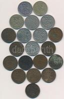 Ausztria 1894-1914. 2h Br (12xklf) + 1893-1916. 10h Ni/Cu-Ni (8xklf) T:vegyes
Austria 1894-1914. 2 ...