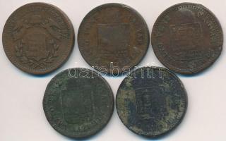 1868-1891KB 1kr Cu (5xklf) T:2-,3