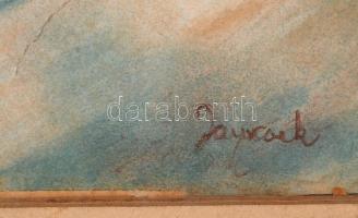 Jancsek jelzéssel: Pihenő lány. Pasztell, papír, 70×50 cm