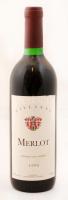 1996 Villányi Merlot minőségi száraz vörösbor, 750 ml, fogyaszthatósága nem bevizsgált