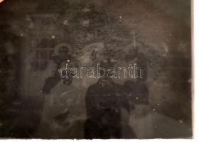 14 db régi üvegnegatív, az egyik sérült, 12×9 cm