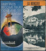 cca 1930-60 Vegyes turisztikai prospektusok magyar városokról magyar és idegennyelven, 6db, különböz...