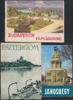 cca 1930-60 Vegyes turisztikai prospektusok magyar városokról magyar és idegennyelven, 6db, különböz...