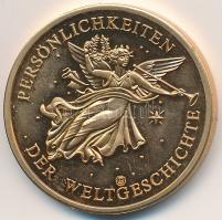 Németország ND "A világtörténelem egyéniségei / Gorbacsov" aranyozott fém emlékérem sorszá...