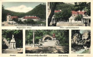 Mátraverebély-Szentkút; Lurdi barlang, Kegytemplom, Szentkút, Források, kiadja a Szentkúti kolostor (EK)
