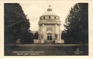 Krasznahorka-Váralja, Krásnohorské Podhradie; Mauzóleum, kiadja Fuchs József / mausoleum (tűnyom / pinhole)