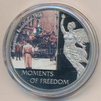Libéria 2006. 10$ "Szabadság pillanatai-Magyar Forradalom 1956" multicolor T:PP kis ujjlenyomat Liberia 2006. 10 Dollars "Moments of Freedom-Hungarian Revolution 1956" multicolor C:PP small fingerprint