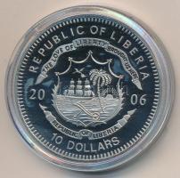 Libéria 2006. 10$ "Szabadság pillanatai-Magyar Forradalom 1956" multicolor T:PP kis ujjlen...