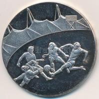 NSZK DN "1974-es labdarúgó-világbajnokság München, Hollandia - NSZK 1:2" Ag emlékérem (14,...