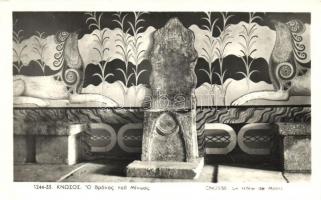 Knossos, Cnosse; Le trone de Minos / Throne of Minos (EK)