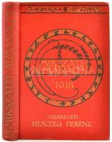 Egyetemes Regénytár. Mikszáth Almanach az 1916. évre. Szerkeszti Herczeg Ferenc. Bp., é.n., Singer és Wolfner. Kiadói szecessziós, festett egészvászon Gottermayer-kötésben