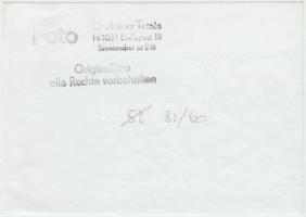 Linzbauer Tamás: Budapest, HÉV villanyvonat, pecséttel jelzett fotó, 9x14 cm