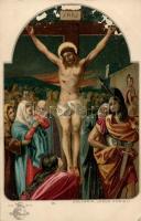 INRI, IX. Calvaria, Jesus Christ!, Globus litho (gluemark)