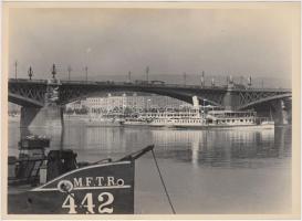 cca 1940 Budapest, Margit híd, jelzetlen fotó, 13x18 cm