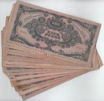1945. 1000P (30x) mind piros "MNB" bélyeggel T:vegyes