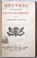 Oeuvres de Monsieur de Chateaubrun, de l' Academie Francoise, contenant les Tragédies de Philoc...
