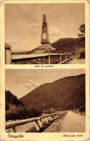 Munkács, Őrhegyalja; 1848-1849-es emlékmű, Kárpátaljai részlet / monument, street (EB)