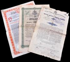 Budapest 1897. "Budapest Székes Főváros" kötelezvénye 1000K-ról, szelvényekkel + 1903. &qu...