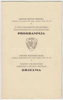 1928 A finn parlamenti küldöttség magyarországi látogatásának programja finn és magyar nyelven