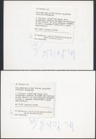 1990 Nino Manfredi (1921-2004) olasz színész budapesti sajtótájékoztatója közben; 2 db  MTI fotó Asz...