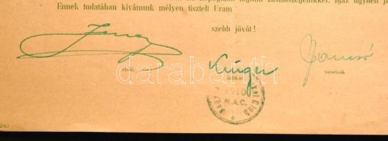 1941 Bp, A Nagyváradi Atlétikai Club által küldött levél irredenta levél a Zuglói S.E. elnökségének