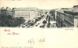 1898 Vienna, Wien I. Opernring / boulevard
