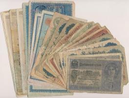 Német Birodalom 1906-1917. 20db-os vegyes bankjegy tétel T:vegyes  German Empire 1906-1917. 20pcs of banknotes C:mixed