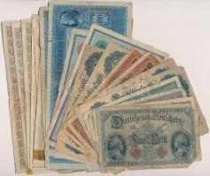 Német Birodalom 1904-1917. 20db-os vegyes bankjegy tétel T:vegyes  German Empire 1904-1917. 20pcs of banknotes C:mixed