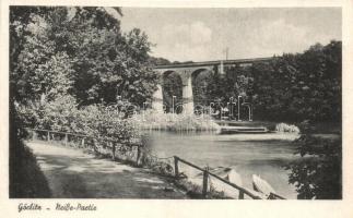 Görlitz, Neisse-Partie / riverside, railway bridge, viaduct (fa)