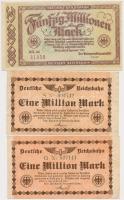 Németország / Weimari Köztársaság / Birodalmi Vasút 1923. 10db-os szükségpénz tétel T:vegyes Germany / Weimar Republic / Deutsche Reichsbahn 1923. 10pcs of necessity notes C:mixed