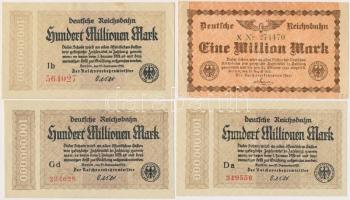 Németország / Weimari Köztársaság / Birodalmi Vasút 1923. 10db-os szükségpénz tétel T:vegyes
German...