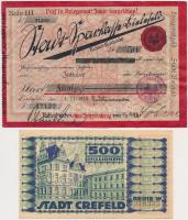 Németország / Weimari Köztársaság 1918-1923. 5db klf szükségpénz, közte Bielefeld, Dortmund, Mühlhau...