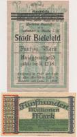 Németország / Weimari Köztársaság 1918-1923. 5db klf szükségpénz, közte Bielefeld, Dortmund, Mühlhau...
